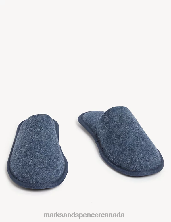 Marks and Spencer sale - Men Denim Footwear Marks & Spencer Mule Slippers with Freshfeet 20VTD6841