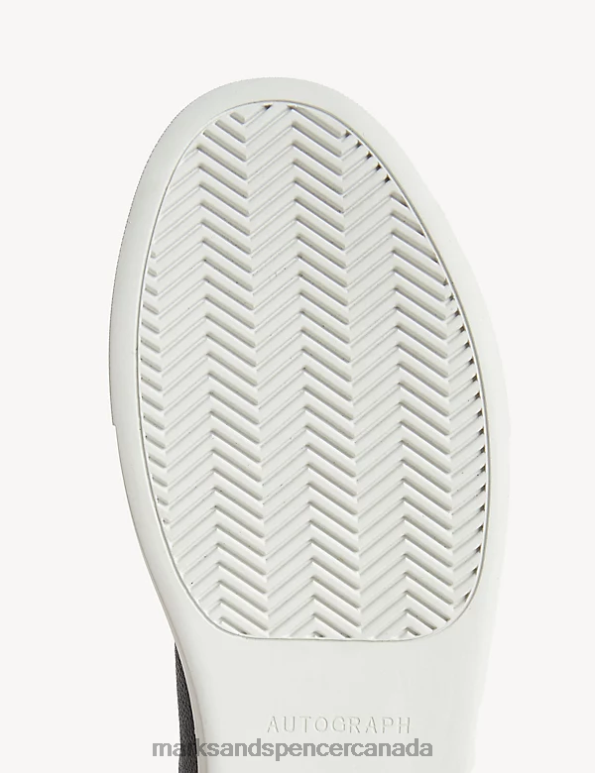 Marks and Spencer near me - Men Navy Clothing Marks & Spencer Leather Lace Up Trainers with Freshfeet 20VTD6222