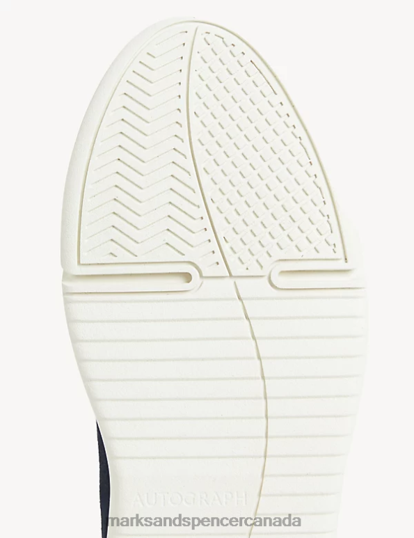 Marks and Spencer near me - Men Navy Clothing Marks & Spencer Suede Lace Up Trainers 20VTD5907