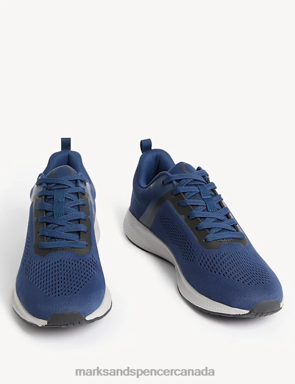 Men Navy Footwear Marks & Spencer Light as Air Trainers 20VTD6432 - Marks and Spencer Canada locations