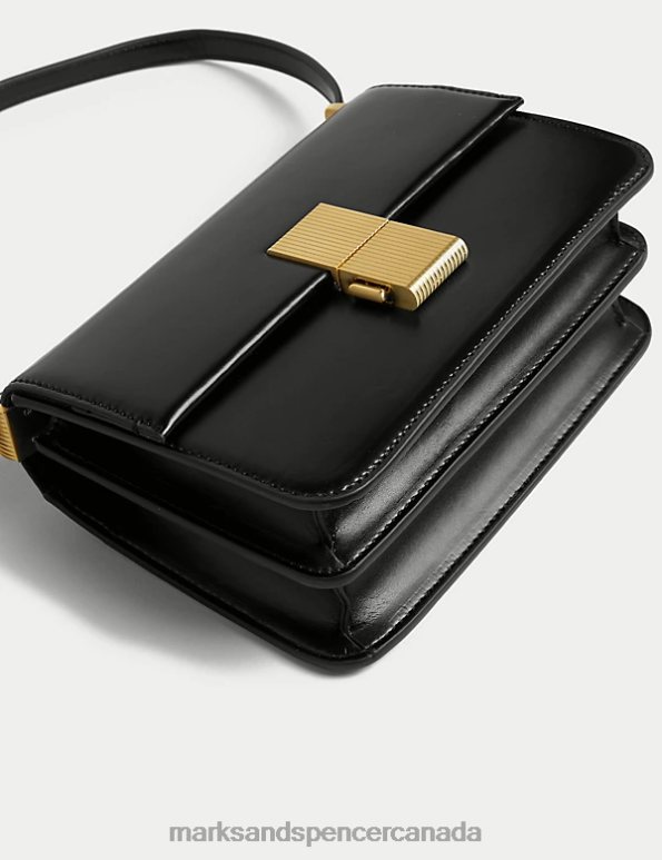 Marks and Spencer Canada - Women Black Accessories Marks & Spencer Faux Leather Cross Body Bag 20VTD1295