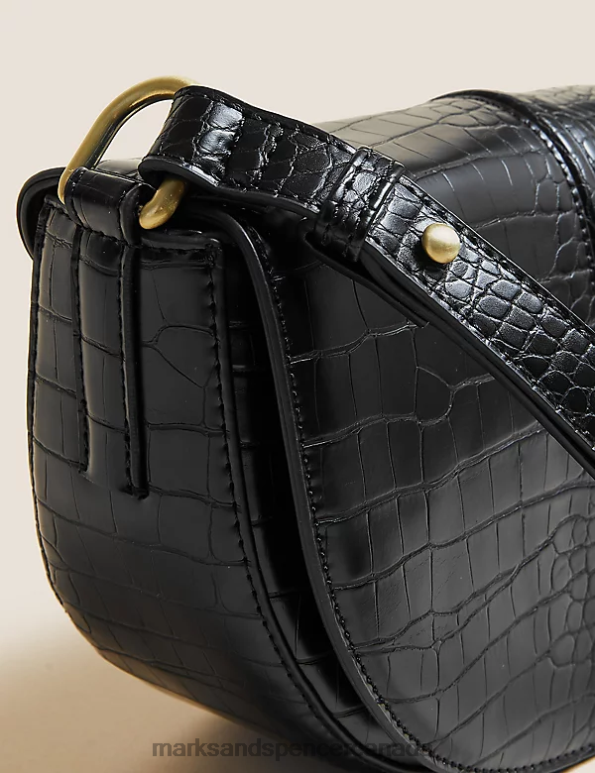 Marks and Spencer near me - Women Black Accessories Marks & Spencer Faux Leather Cross Body Bag 20VTD2705
