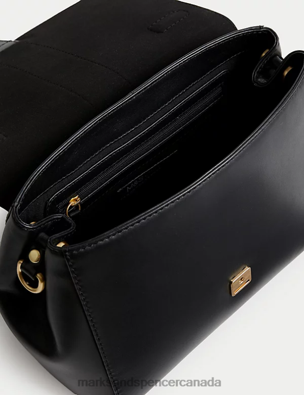Marks and Spencer Canada - Women Black Accessories Marks & Spencer Leather Top Handle Cross Body Bag 20VTD3668