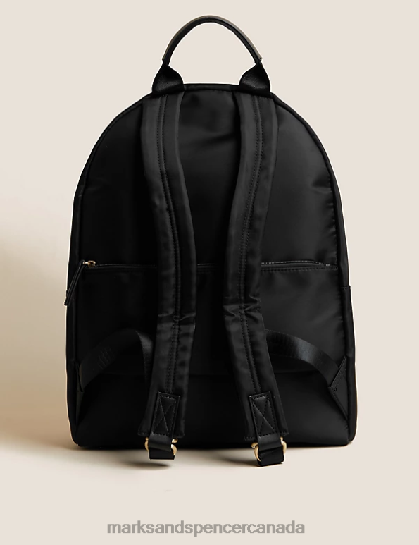 Women Black Accessories Marks & Spencer Zip Around Backpack 20VTD1284 - Marks and Spencer Canada locations