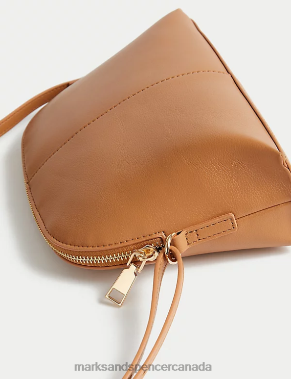 Marks and Spencer Canada - Women Latte Accessories Marks & Spencer Faux Leather Cross Body Bag 20VTD1154
