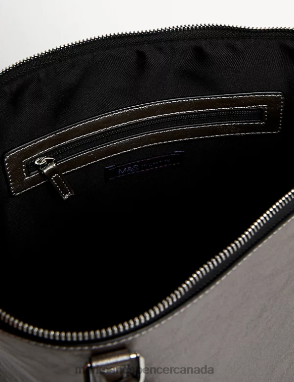 Women Metallic Accessories Marks & Spencer Faux Leather Croc Effect Tote Bag 20VTD1101 - Marks and Spencer outlet