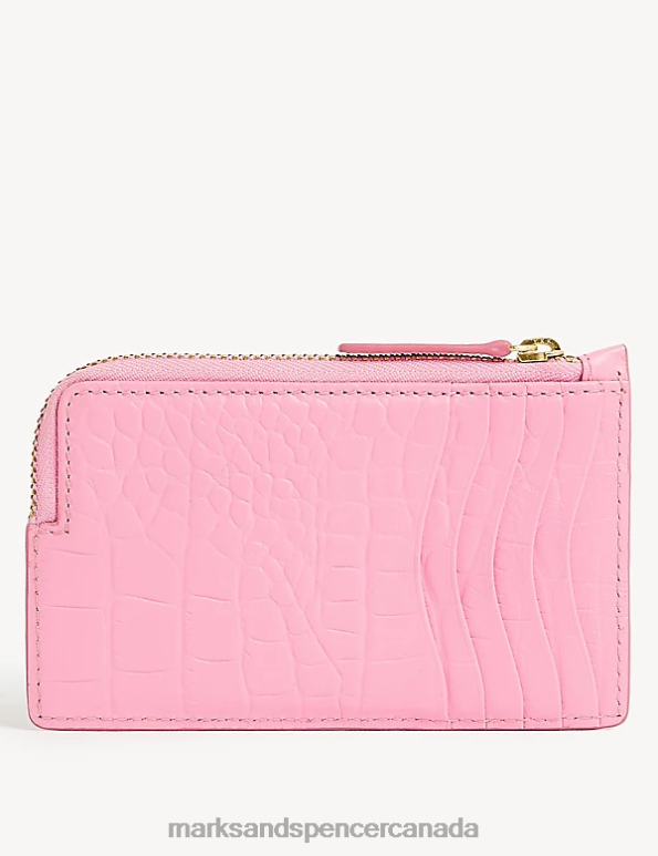 Women Petal Pink Accessories Marks & Spencer Leather Coin Purse 20VTD3245 - Marks and Spencer online
