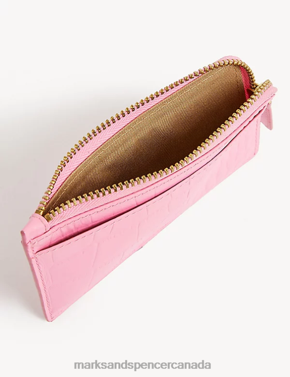 Women Petal Pink Accessories Marks & Spencer Leather Coin Purse 20VTD3245 - Marks and Spencer online
