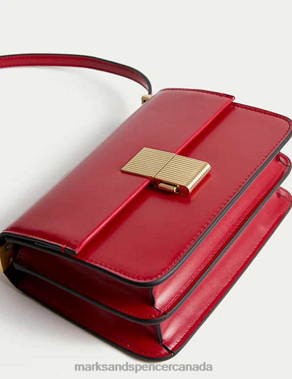 Marks and Spencer near me - Women Red Accessories Marks & Spencer Faux Leather Cross Body Bag 20VTD1296