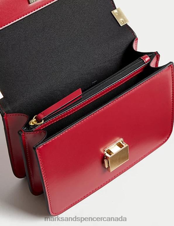 Marks and Spencer near me - Women Red Accessories Marks & Spencer Faux Leather Cross Body Bag 20VTD1296