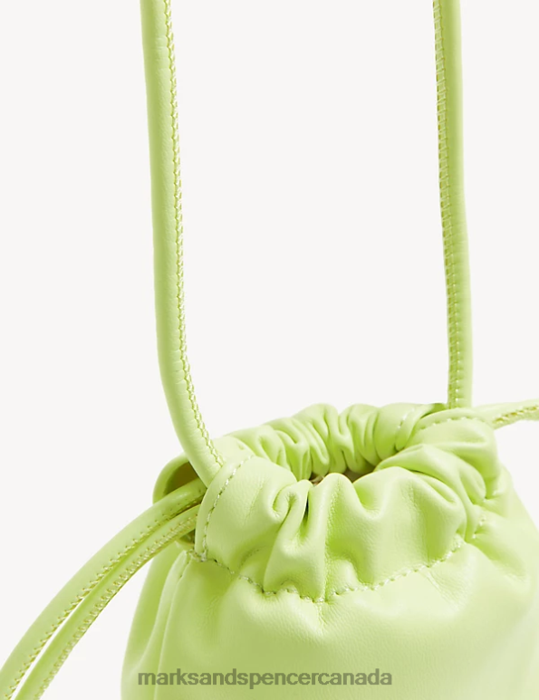 Women Soft Lime Accessories Marks & Spencer Faux Leather Phone Bag 20VTD2225 - Marks and Spencer online