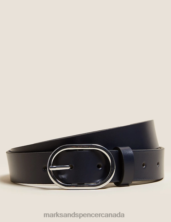 Women Navy Accessories Marks & Spencer Leather Jean Belt 20VTD577 - Marks and Spencer Canada locations