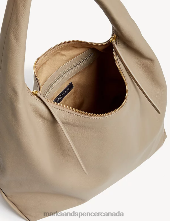 Women Mushroom Accessories Marks & Spencer Leather Shoulder Bag 20VTD1494 - Marks and Spencer Canada locations