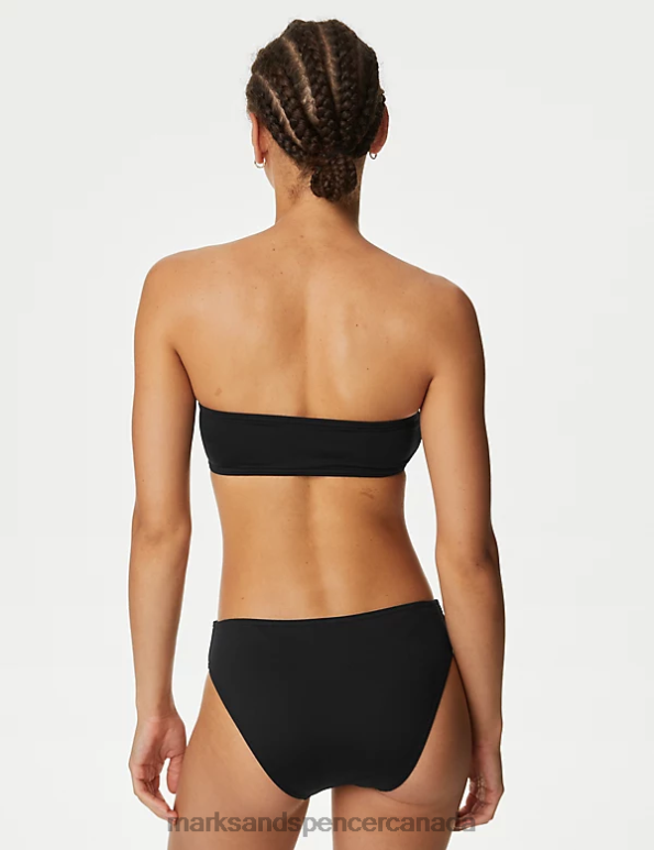 Women Black Clothing Marks & Spencer Padded Bandeau Bikini Top 20VTD1704 - Marks and Spencer outlet