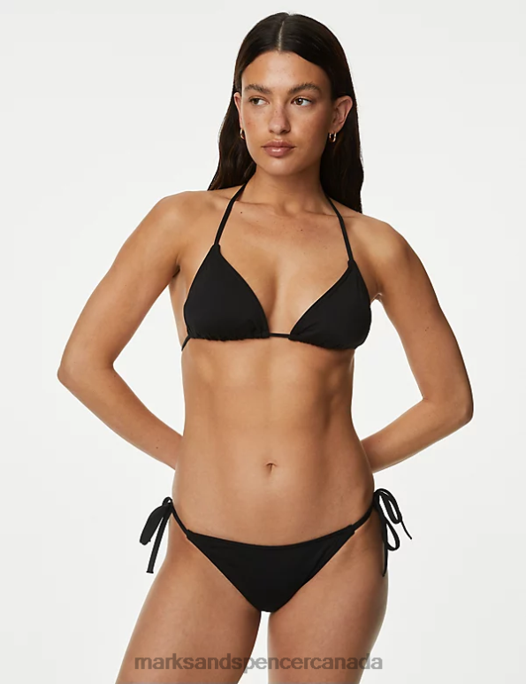 Women Black Clothing Marks & Spencer Padded Triangle Bikini Top 20VTD2108 - Marks and Spencer online