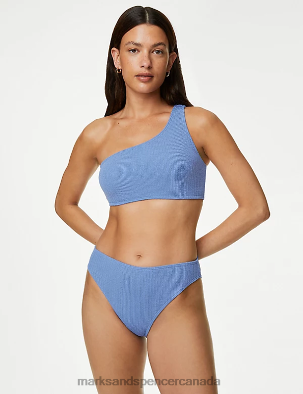 Marks and Spencer near me - Women Lupin Clothing Marks & Spencer Textured One Shoulder Bikini Top 20VTD2088