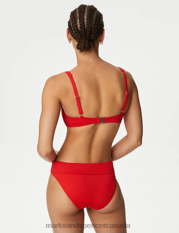 Women Poppy Clothing Marks & Spencer Padded Plunge Bikini Top 20VTD3434 - Marks and Spencer online