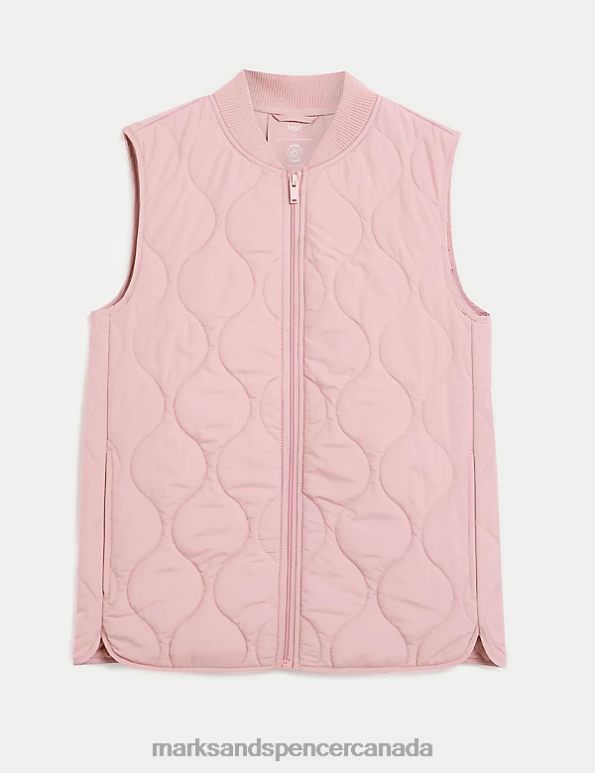 Women Antique Rose Clothing Marks & Spencer Recycled Thermowarmth Lightweight Quilted Gilet 20VTD2355 - Marks and Spencer online