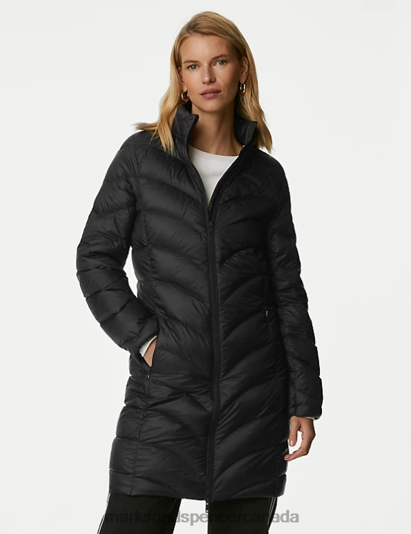 Marks and Spencer near me - Women Black Clothing Marks & Spencer Feather & Down Stormwear Puffer Coat 20VTD1516