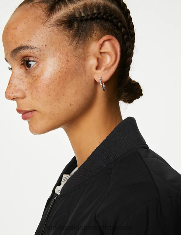 Marks and Spencer near me - Women Black Clothing Marks & Spencer Recycled Thermowarmth Lightweight Quilted Jacket 20VTD2089