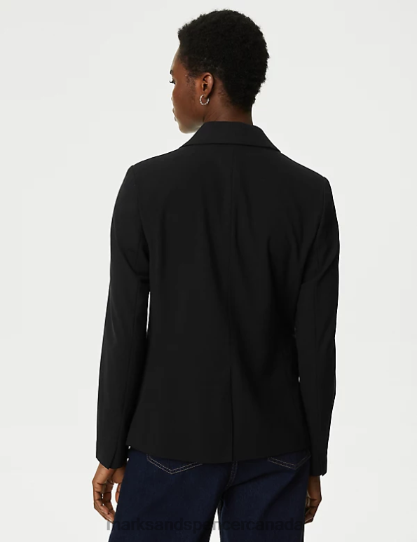 Women Black Clothing Marks & Spencer Slim Single Breasted Blazer 20VTD408 - Marks and Spencer Canada locations