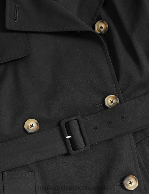 Marks and Spencer sale - Women Black Clothing Marks & Spencer Stormwear Double Breasted Trench Coat 20VTD1317