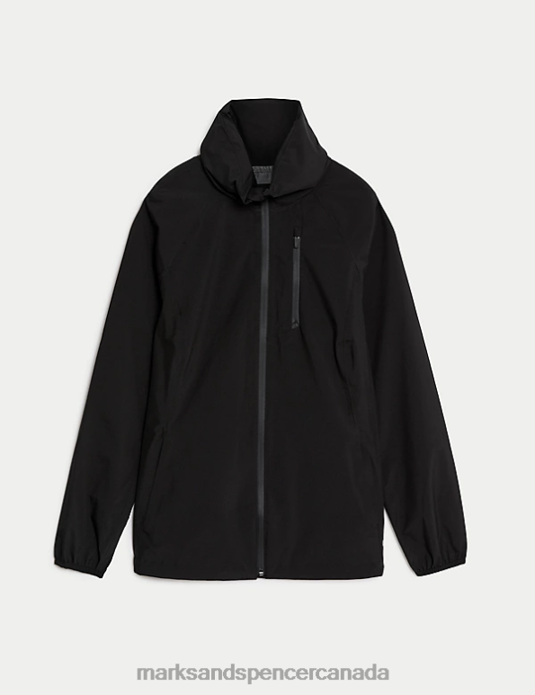 Women Black Clothing Marks & Spencer Stormwear Ultra Zip Up Hooded Jacket 20VTD3011 - Marks and Spencer Canada locations