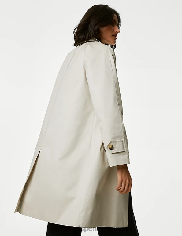Women Buff Clothing Marks & Spencer Cotton Rich Stormwear Car Coat 20VTD406 - Marks and Spencer online
