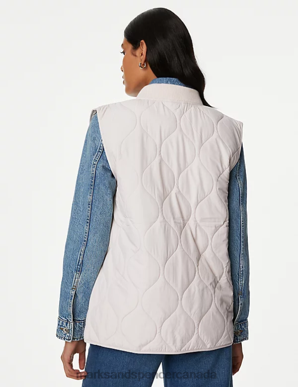 Marks and Spencer sale - Women Calico Clothing Marks & Spencer Recycled Thermowarmth Lightweight Quilted Gilet 20VTD2354