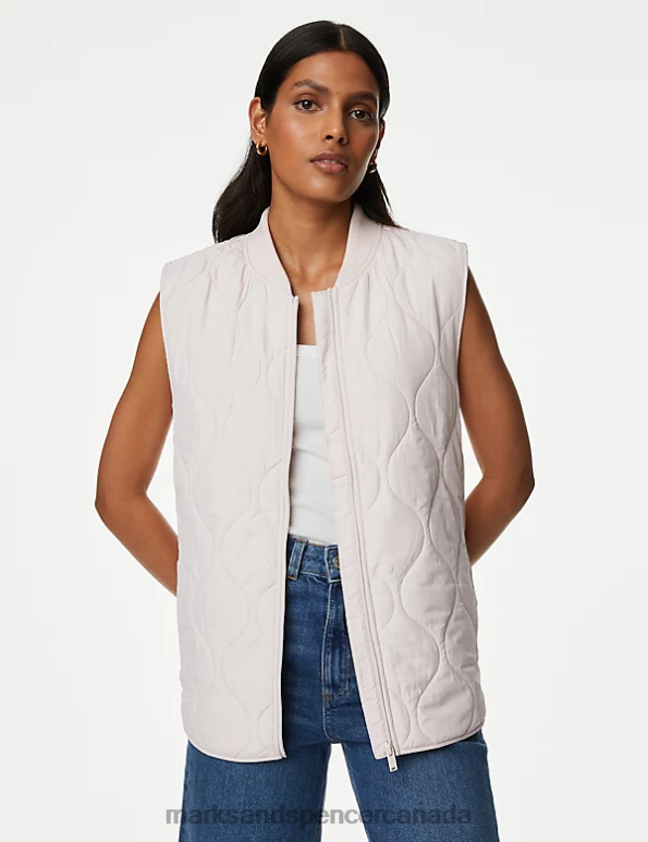 Marks and Spencer sale - Women Calico Clothing Marks & Spencer Recycled Thermowarmth Lightweight Quilted Gilet 20VTD2354