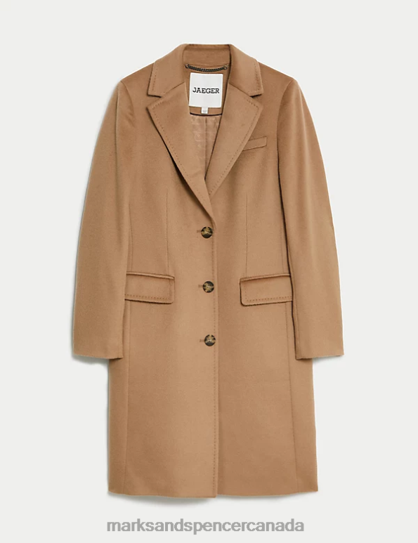 Marks and Spencer near me - Women Camel Clothing Marks & Spencer Pure Wool Boyfriend Coat 20VTD1042