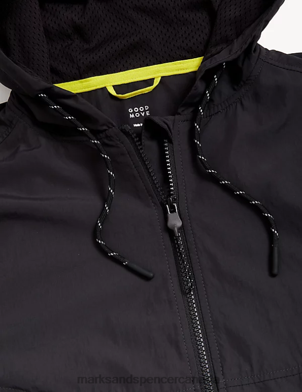 Women Carbon Clothing Marks & Spencer Stormwear Lightweight Packable Hooded Sports Jacket 20VTD519 - Marks and Spencer outlet