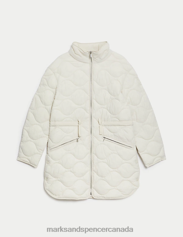 Marks and Spencer Canada - Women Light Natural Clothing Marks & Spencer Recycled Thermowarmth Quilted Coat 20VTD179