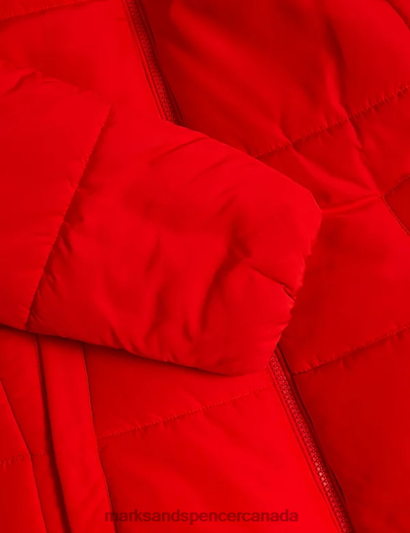 Women Poppy Clothing Marks & Spencer Recycled Thermowarmth Hooded Puffer Jacket 20VTD1335 - Marks and Spencer outlet