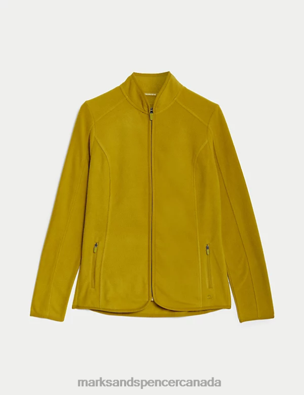 Marks and Spencer Canada - Women Winter Lime Clothing Marks & Spencer Funnel Neck Fleece 20VTD2254