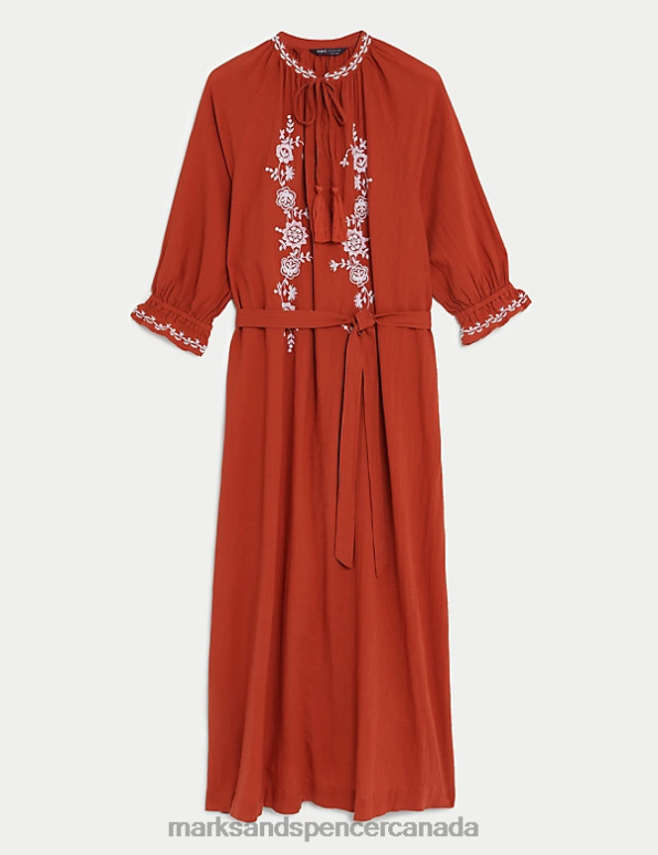 Women Copper Clothing Marks & Spencer Pure Cotton Beach Cover Up Kaftan 20VTD1798 - Marks and Spencer Canada locations