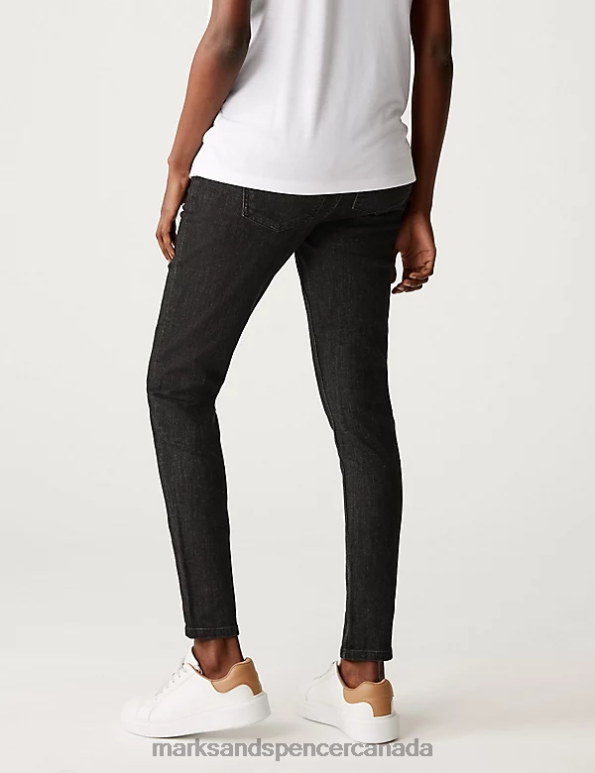 Marks and Spencer near me - Women Black Clothing Marks & Spencer Maternity Ivy Over Bump Skinny Jeans 20VTD2844