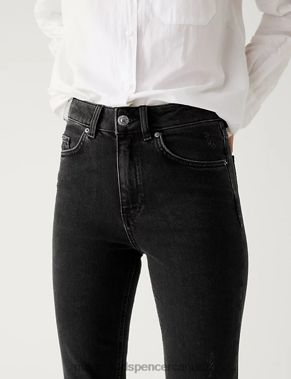 Women Black Clothing Marks & Spencer Slim Fit Ankle Grazer Jeans 20VTD2001 - Marks and Spencer online