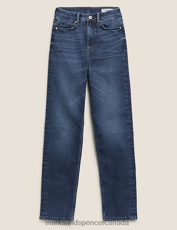 Women Indigo Clothing Marks & Spencer Harper Supersoft Cigarette Jeans 20VTD3086 - Marks and Spencer outlet
