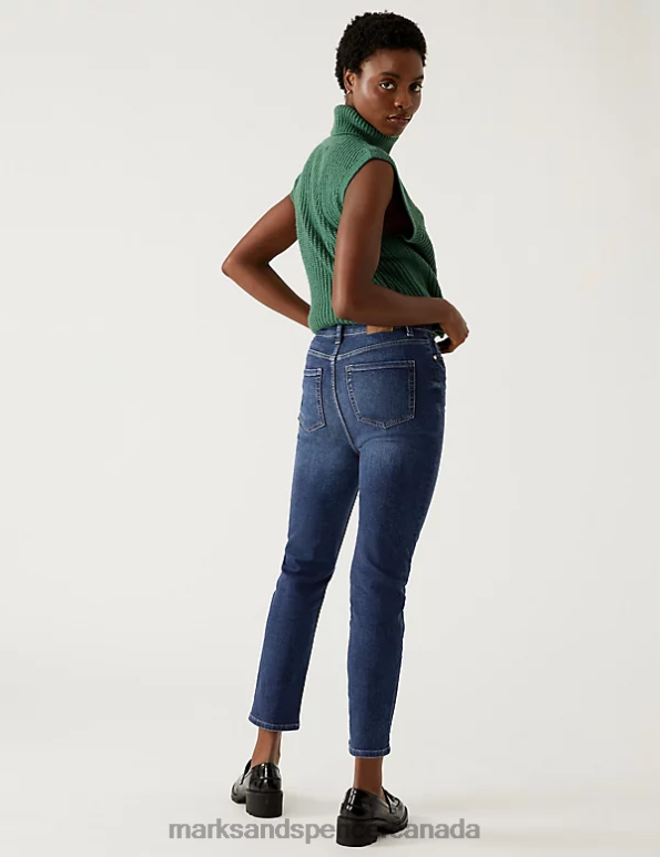 Women Indigo Clothing Marks & Spencer Harper Supersoft Cigarette Jeans 20VTD3086 - Marks and Spencer outlet