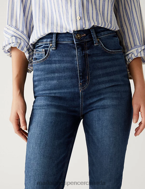 Marks and Spencer sale - Women Indigo Clothing Marks & Spencer Ivy Supersoft High Waisted Skinny Jeans 20VTD409