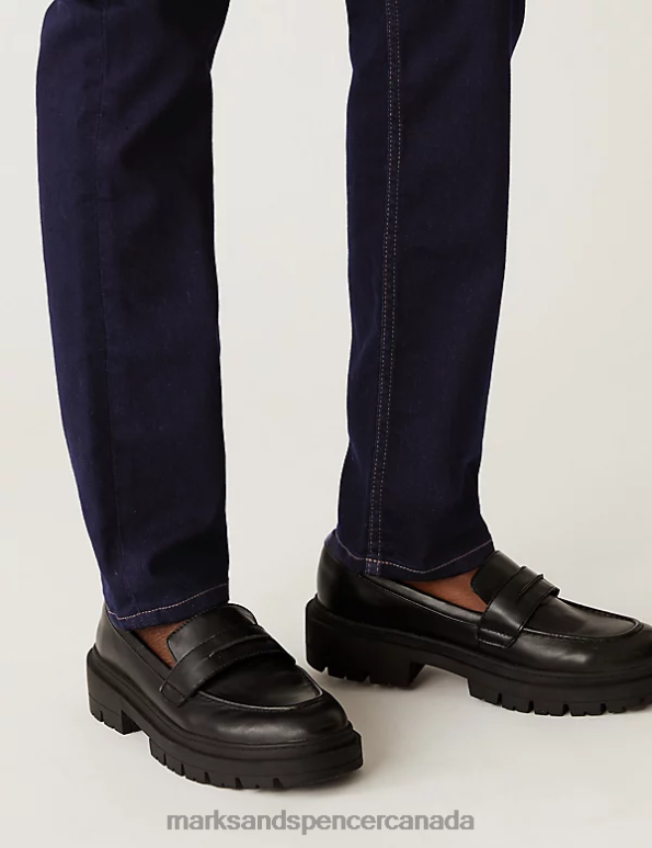 Women Indigo Mix Clothing Marks & Spencer Sienna Straight Leg Jeans with Stretch 20VTD2754 - Marks and Spencer Canada locations