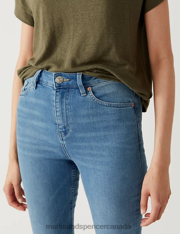Women Light Indigo Clothing Marks & Spencer Ivy Skinny Jeans 20VTD3414 - Marks and Spencer online