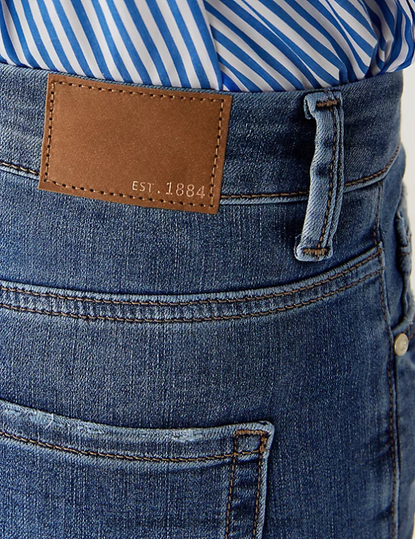 Marks and Spencer Canada - Women Medium Indigo Clothing Marks & Spencer Harper Supersoft Cigarette Jeans 20VTD3087