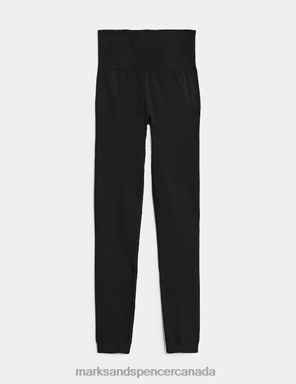 Marks and Spencer Canada - Women Black Clothing Marks & Spencer Go Seamless High Waisted Gym Leggings 20VTD1938