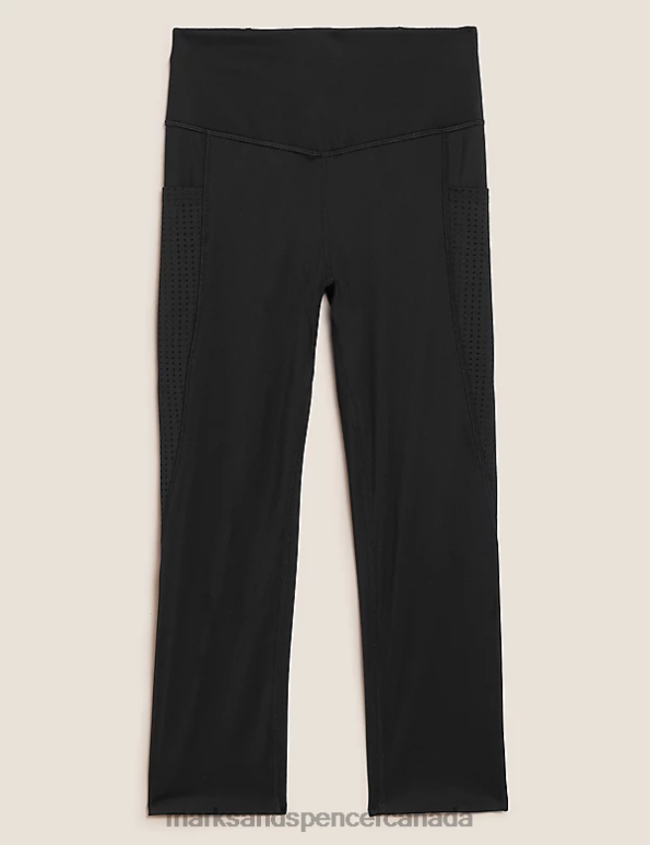 Marks and Spencer sale - Women Black Clothing Marks & Spencer Go Train High Waisted Cropped Gym Leggings 20VTD2265