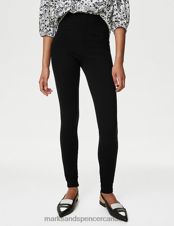 Women Black Clothing Marks & Spencer Magic Shaping High Waisted Leggings 20VTD1932 - Marks and Spencer outlet