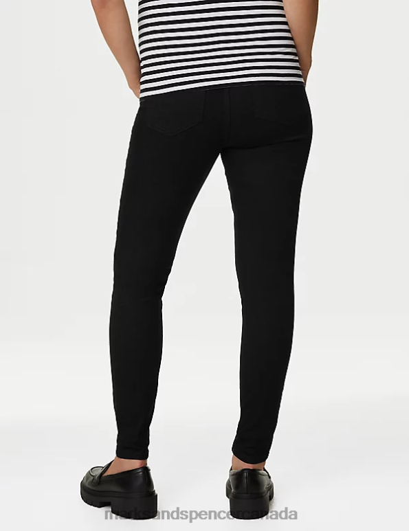 Marks and Spencer Canada - Women Black Clothing Marks & Spencer Maternity Over Bump Jeggings 20VTD2292
