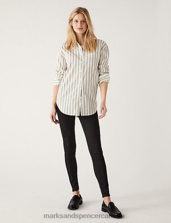 Marks and Spencer Canada - Women Blue/Black Clothing Marks & Spencer 2 Pack High Waisted Jeggings 20VTD3522