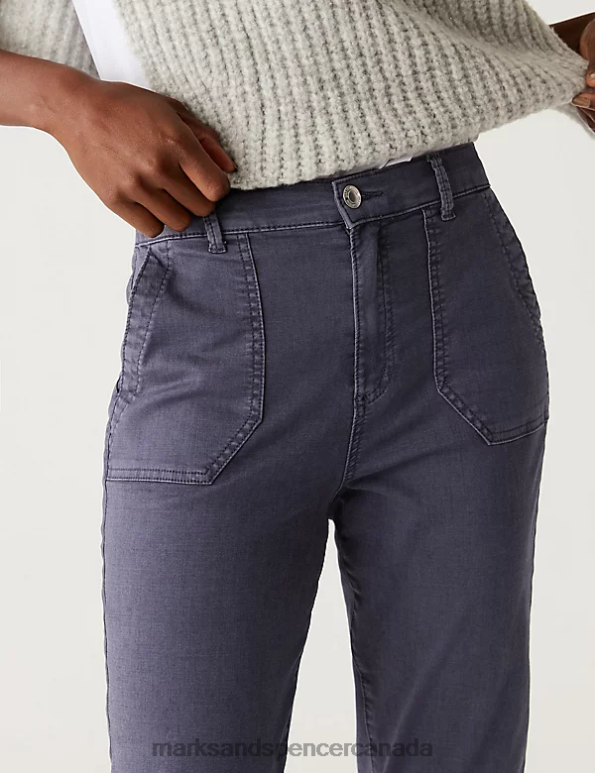 Women Moondust Clothing Marks & Spencer Cotton Rich Slim Fit Joggers 20VTD752 - Marks and Spencer Canada locations